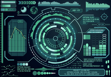 High-Tech Digital Interface vector image