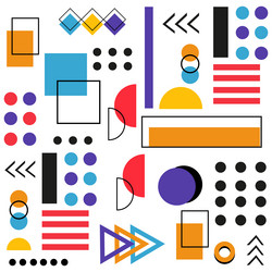 abstract background with different geometric vector image