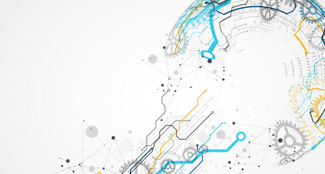 abstract color background on a technological vector image
