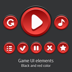 controls for mobile applications and games vector