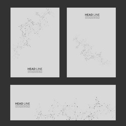 layout of presentation page design connect vector image
