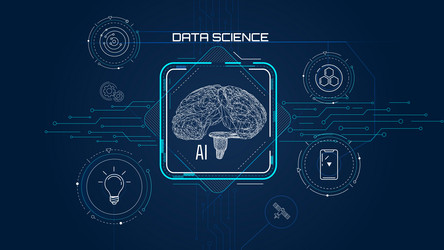 artificial intelligence testing virtual interface vector image