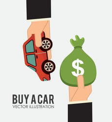 Buy a car vector