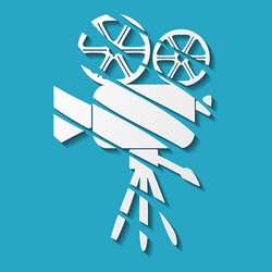 movie camera icon vector