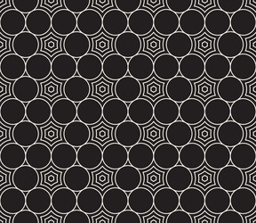 seamless pattern repeating geometric elements vector image