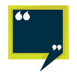 empty quotation banner with copyspace and marks vector image