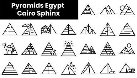 Pyramid Outline Empty Vector Images (over 100)