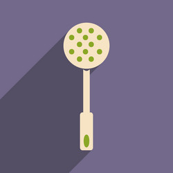 flat with shadow icon and mobile application vector image