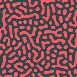 Abstract Blob Pattern - Red & Black vector image
