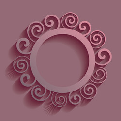 abstract round ornament vector