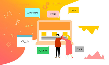 flat design searching engineering log vector image