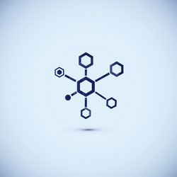 Molecular Network Structure vector image