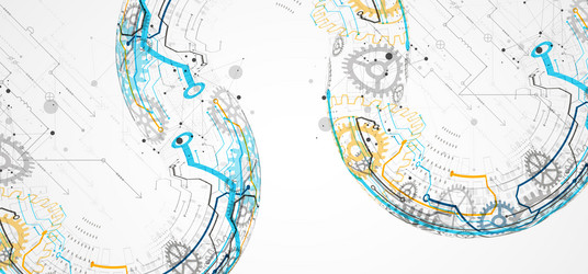 abstract color background on a technological vector image