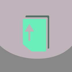 flat style blank realistic notepad notebook vector image