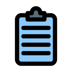 note icon in filled line style for any projects vector image