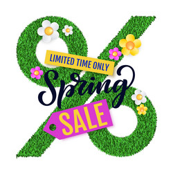 spring sale promotion banner poster design Vector Image