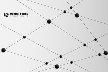 abstract black line pattern design cross tech vector image