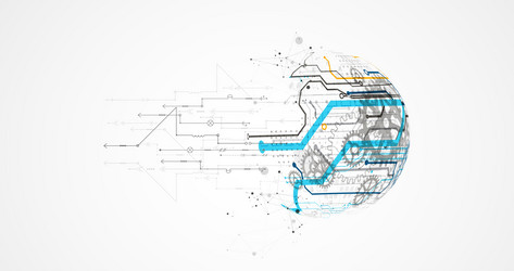abstract color background on a technological vector image