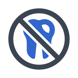 Forbidden candy icon Royalty Free Vector Image
