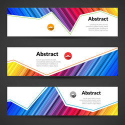 set of polygonal triangular colorful geometric vector image