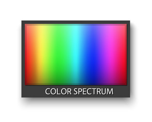 simple grey frame with color spectrum isolaten vector