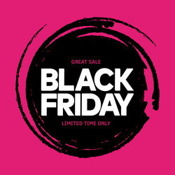 black friday sale card background vector