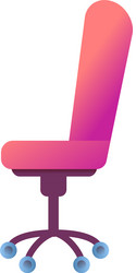 Desktop chair icon cartoon style vector