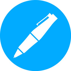 Pen icon Royalty Free Vector Image - VectorStock