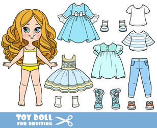 Dress up doll vector illustration © Dazdraperma (#7028553)