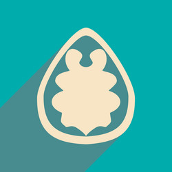 flat with shadow concept and mobile application vector image