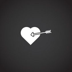 aim related icon on background for graphic and web vector image