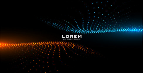 Digital Particle Glow Background vector image