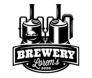 monochrome pattern with brewing machine in retro vector image