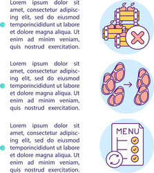 optimized menu and portion size concept icon vector image