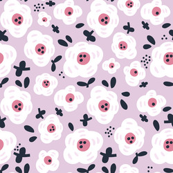 seamless floral pattern design simple style cute Vector Image