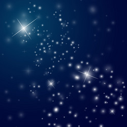 Starry Blue Night Sky Royalty Free Vector Image
