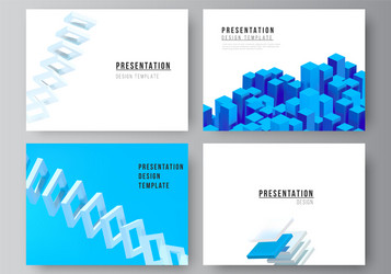 Layout presentation slides design vector