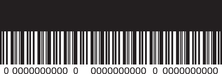 Bar code with serial number icon vector