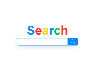 Browser search bar for ui internet window vector