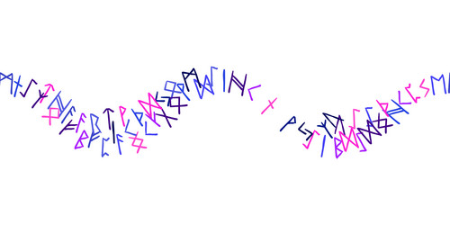 Seamless pattern with magic rune symbols Vector Image