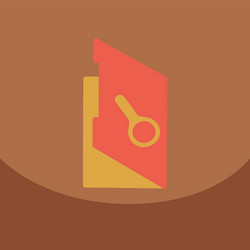 flat style blank realistic notepad notebook vector image