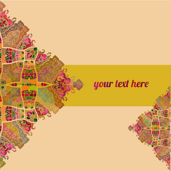 ornate frame with sample text vector image