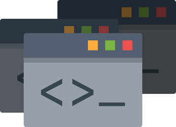 programming windows vector image