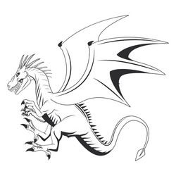 dragon animal cartoon design Vector Image