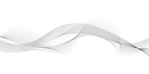 dynamic flowing wave lines design technology vector image
