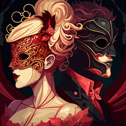 Fictional Characters Stylishly Dressed Up Vector Image Fictional Characters Stylishly Dressed Up Vector Image