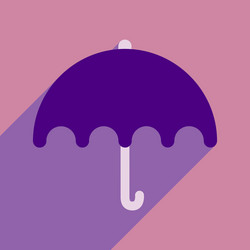 flat with shadow icon and mobile application vector image
