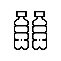 plate icon thin linear style design isolated vector image
