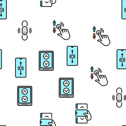scroll computer mouse cursor seamless vector image