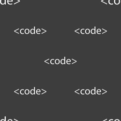 code sign icon programming language symbol vector image